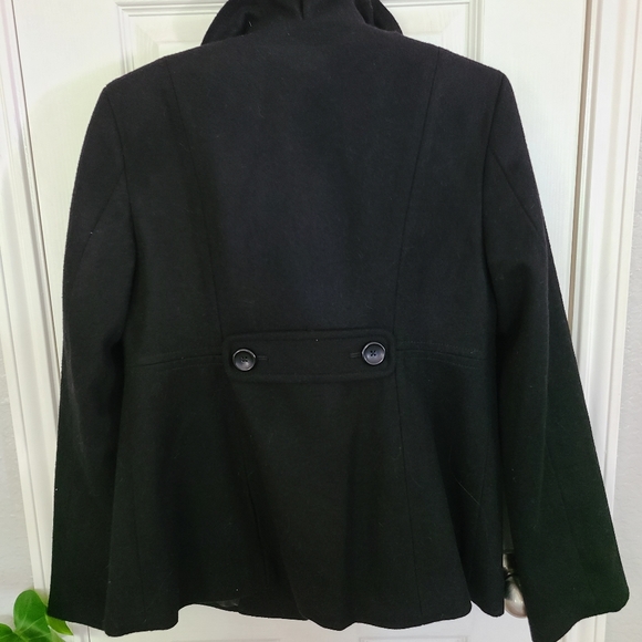Old Navy Elegant Black Pea Coat - Picture 5 of 9